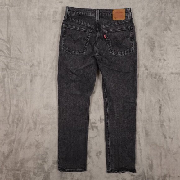 Levi's jeans 501 Original Fit women's 26 vintage black button fly red tab - Picture 10 of 16